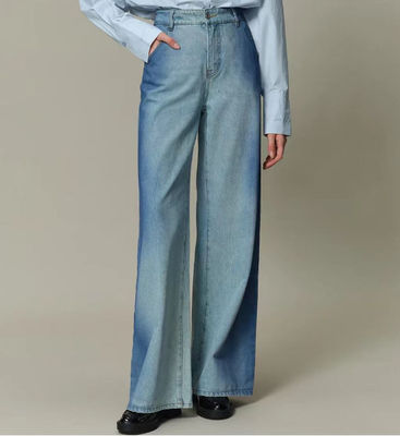 মাঝারি উচ্চ কোমর সঙ্গে loose-fit প্রশস্ত পা নকশা