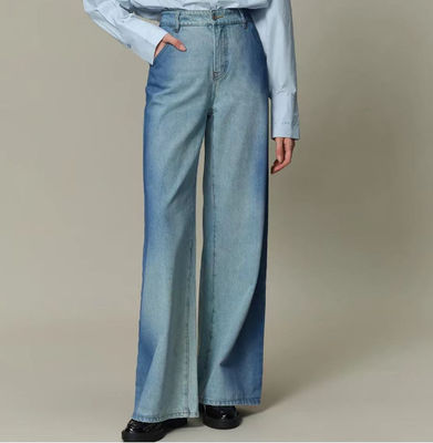 মাঝারি উচ্চ কোমর সঙ্গে loose-fit প্রশস্ত পা নকশা